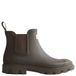 Hunter Downpour Chelsea Bottes de pluie en caoutchouc avec logo et semelle à crampons - Marron