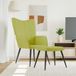 Maison Exclusive Fauteuil relax avec repose-pieds, vert, rembourré