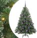 vidaXL Kunstkerstboom met 150 LED, Standaard, Groen, 150 cm, PE en PVC