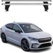 Menabo Barres de toit base support pour Skoda Enyaq Coupé 2022-2025, Aluminium, Gris, 2 pièces