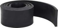 vidaXL Rubberen rand voor sneeuwploeg 180x10x1 cm zwart