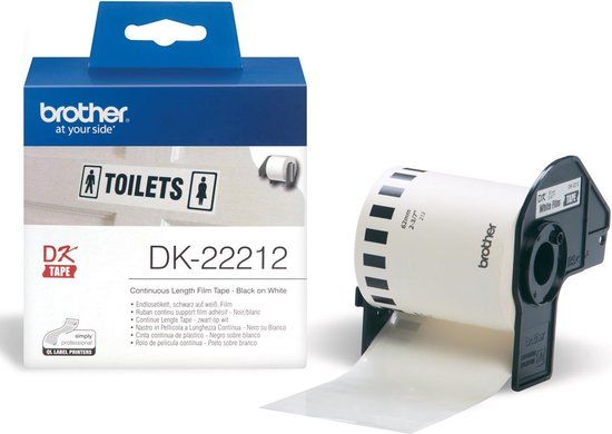 Brother DK-22212 Continuous Length Tape - 62mm x 15.24m - White