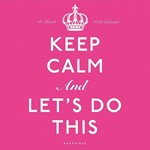 Graphique Keep Calm and Carry On Muurkalender - 2019 - 12 inch x 12 inch