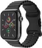 imoshion Athletic siliconen bandje - Geschikt voor Apple Watch 38/40/41/42 mm - Zwart