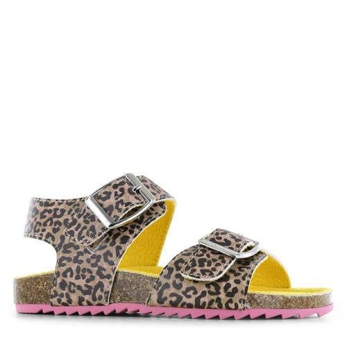 Go Banana's sandalen met panterprint bruin
