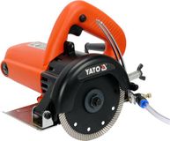 YATO Professionele Handgedragen Tegelzaagmachine – 1400W – Ø 125 mm – Nat- en Droogzagen – Diamantzaag voor Beton, Graniet & Keramiek – Met PRCD Schakelaar