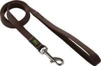 Hunter Looplijn Nylon Soft Bruin - Hondenriem - 100x2 cm