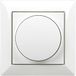 EHMANN 3595x0000 T35.00 inbouwdimmer, met afdekking, draaiknop, centrale plaat en frame (55x55), faseaansnede, 230 V, 50 Hz, vermogen: 60-600 W/VA