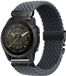 By Qubix Qubix - Geschikt voor Garmin bandje - 26mm Quickfit - Braided nylon band met parachute sluiting - Grijs - Geschikt voor Garmin Quatix 8 - 51mm