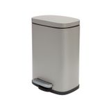 MSV 10.21566 Afvalcontainer Rechthoekig Staal Taupe 30L