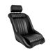 AutoStyle Sportstoel 'Classic' - Zwart Kunstleder - Vaste rugleuning + Hoofdsteun - incl. sledes