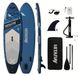 Planche de paddle gonflable - Planche de paddle autonome - 3,10 mètres de long - 76 cm de large - Stable - Capacité de charge 181 kg - Incluant pagaie, pompe, sac, cordon de sécurité et aileron