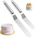 Allecto Plus - Set de 2 spatules à gâteau en acier inoxydable