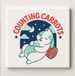 Nevolis Counting Carrots Schattige Konijn Tegel 15x15cm
