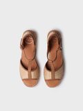 Toni Pons Espadrilles pour femmes avec talon bas en raphia et cuir | DONATA-RP