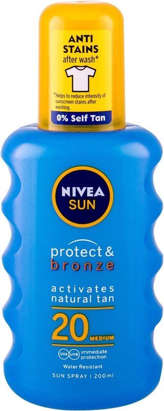 Nivea Sun Protect & Bronze SPF 20 Spray 200 ml