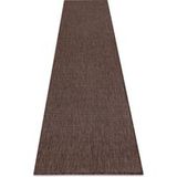 Sizal Tapis De Couloir Sion A5165a Mélange Tissé À Plat Marron Brown 70x200 cm