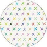 Bonateks Ronde digitaal bedrukte muismat, antislip onderkant, voor kantoor en thuis, diameter: 22 cm