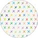 Bonateks Ronde digitaal bedrukte muismat, antislip onderkant, voor kantoor en thuis, diameter: 22 cm