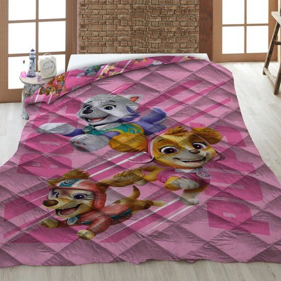 4KidsOnly PAW Patrol Sprei Boss Pups - 140 x 200 cm - Polyester