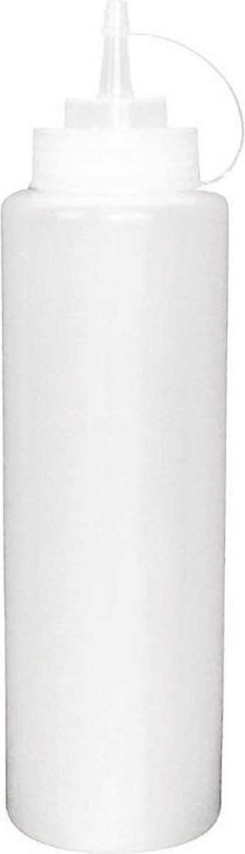 Vogue 12905 K657 Clear Squeeze Saus Fles, 12 Oz. - Wit