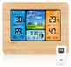 Merkloos Weerstation Draadloos met buitensensor 6,5 inch display Voorspelling en wekker