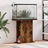 vidaXL Aquariumstandaard - 75x36x72,5 cm - Bewerkt Hout - Gerookt Eiken