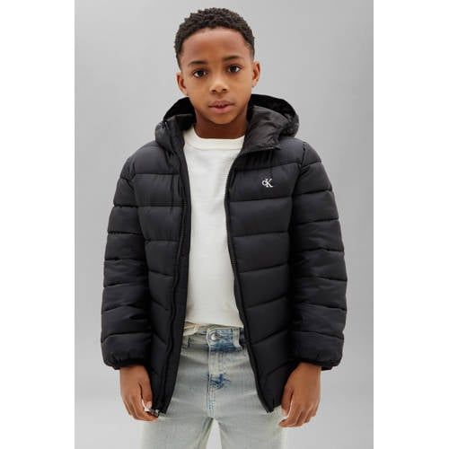Calvin Klein gewatteerde winterjas - zwart