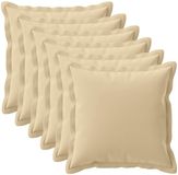 vidaXL Taie d'oreiller Beige Polyester 65 x 65 cm (6 pièces)