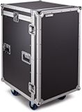 Trojan Pro Gear4music Trojan Pro 16U Heavy-Duty Wheeled Mixer Rack Flight Case