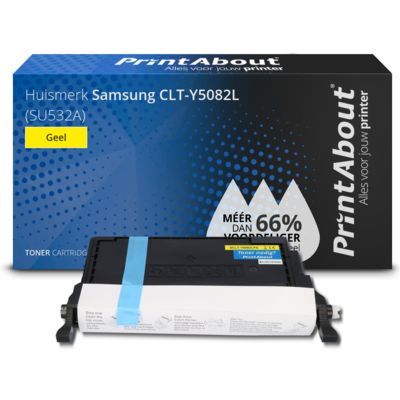 PrintAbout CLT-Y5082L Toner Cartridge - Yellow - Compatible with Samsung