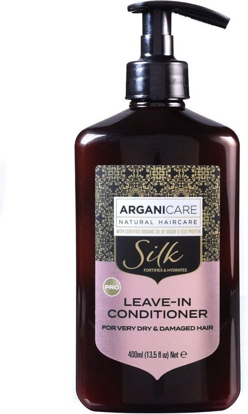 Arganicare Leave-In Conditioner for Very Dry and Damaged Hair - Argan & Silk Protein 400 ml