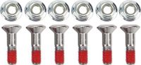 ZenithVibe Set de 6 boulons d'engrenage M8 en aluminium avec écrous