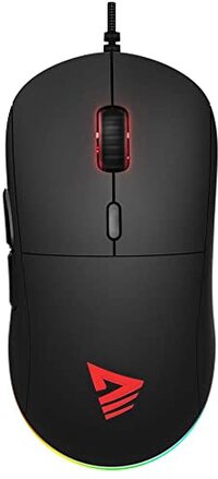Savio Gaming PC Gambit 200-12000 DPI - gamingmuis met sensor Pixart PMW 3327, gaming-accessoires - ergonomische muis in een honingraatstructuur