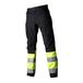 Top Swede 220172051D116 Model 220 waarschuwingsbescherming stretchbroek, zwart/geel, maat D116