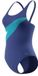 Speedo Hyperboom Butterfly Back 1P Dames - Chloorbestendig Sportbadpak Dames - Kleurvast Badpak Dames - Zwempak Dames met Butterfly Back - Blauw/Blauw - 38