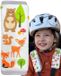 2x Luxe beschermers voor bosdieren – Gevoerde schouderbeschermers voor auto- en kinderwagens, een uniseks accessoire voor baby's, jongens en meisjes, voor comfort en veiligheid