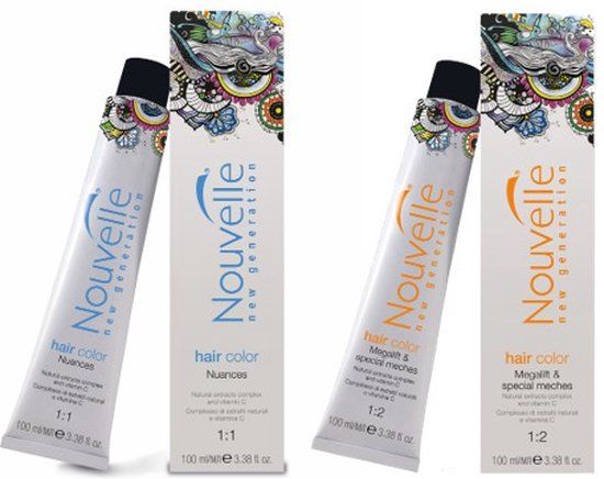 Nouvelle Haarverf Hair Color Permanent Hair Color Vivid Copper Blonde 7.44 100ml