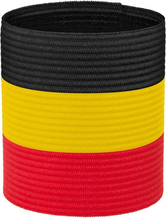 Stanno Aanvoerdersband - zwart/geel/rood