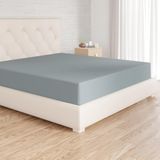 Amazon Basics Microvezel hoeslaken, spablauw, 180 x 200 x 30 cm
