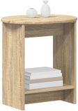 vidaXL Bijzettafel Sonoma Eiken 50 x 39,5 x 55 cm Bewerkt hout
