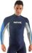 Seac RAA Long Evo rashguard met lange mouwen voor heren - UV zwem en snorkeltop - Blauw/wit - XL