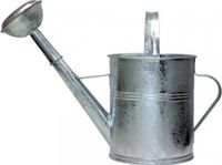 Merkloos Verzinkte Tuingieter met Afneembare Broes - 5 Liter - Metaal - Zilver