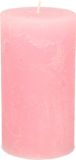 Merkloos Stompkaars - Roze - 7 x 13 cm - Cilinderkaars