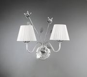 Onli Rose Applique E14 wit/zilver, 50 x 25 cm x 40 cm