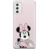 ERT GROUP mobiel telefoonhoesje voor Samsung M52 5G origineel en officieel erkend Disney patroon Minnie 017 optimaal aangepast aan de vorm van de mobiele telefoon, gedeeltelijk bedrukt