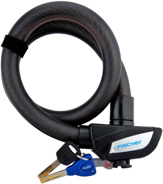 Fischer MTS MarkenTechnikService Kabelslot voor fiets, lengte: 850 mm, zwart