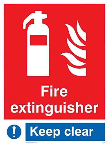 Viking Signs FZ337-A3P-3M Brandblusser Keep Clear Sign - 400x300mm