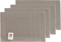 Merkloos Placemats Hampton - 4x - taupe - PVC - 30 x 45 cm
