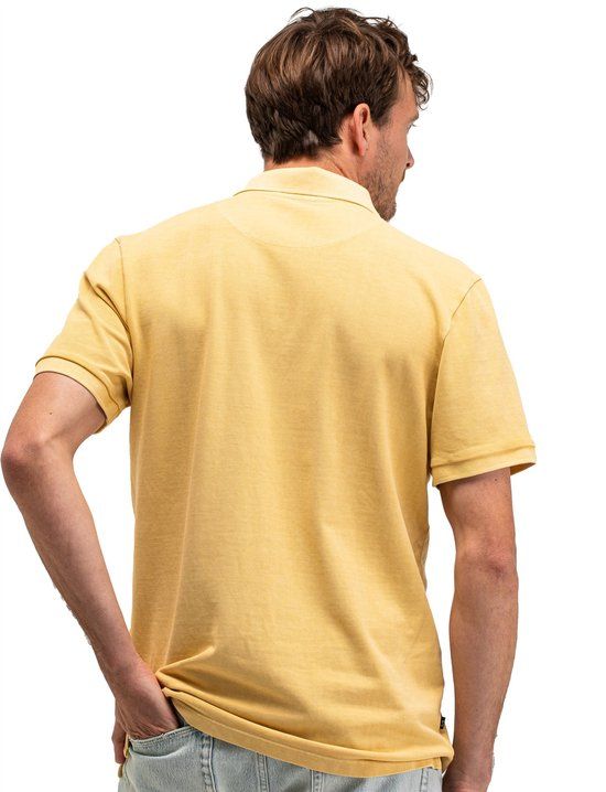 Butcher of Blue Poloshirt Korte Mouw Geel